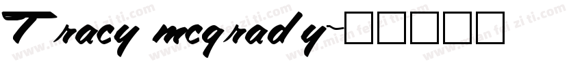 Tracy mcgrady字体转换